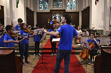 Corcovado-Orchester auf der Feira Junta Local, am 26. Oktober