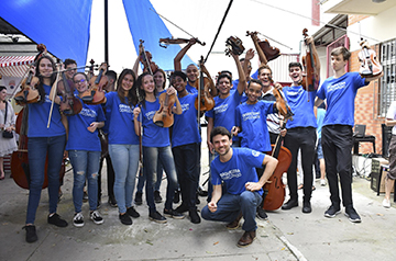 Corcovado-Orchester auf der Feira da União, am Samstag, den 23. November